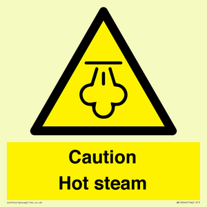 Caution Hot steam